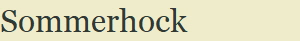 Sommerhock